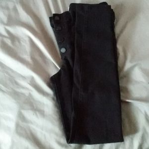 High waisted black jeans